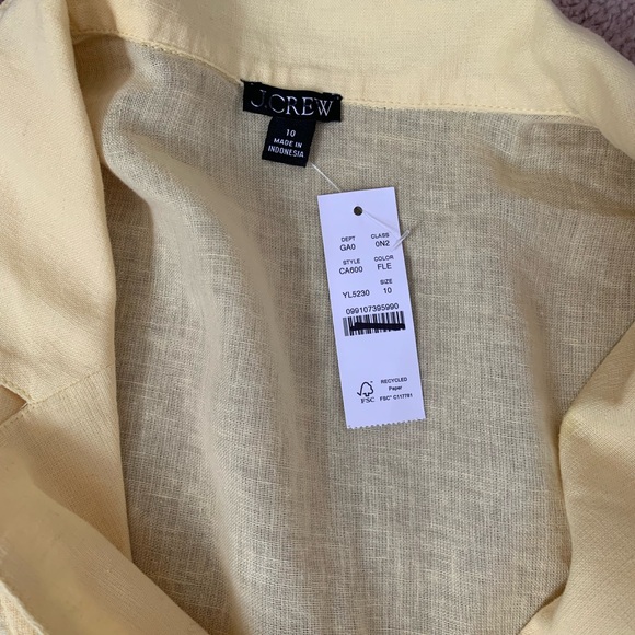 J. Crew Camp-collar shirt in featherweight linen blend - Picture 10 of 10